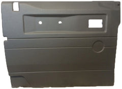 L/H FRONT DOOR CASE LIGHT GREY (LOY) FOR LATE LAND ROVER DEFENDERS WITH PUSH BUTTON HANDLE - ELECTRIC WINDOW >2007 - DDS Metals - TR237AEW