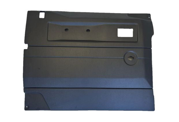 L/H FRONT DOOR CASE BLACK LATE LAND ROVER DEFENDER 2007 ON WITH PUSH BUTTON HANDLE (PRESSED DOOR RANGE) - DDS Metals - TR263A