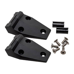 ALUMINIUM DEFENDER BONNET HINGE KIT BLACK - BRITPART - DA1152B