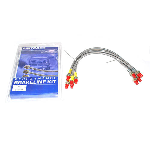 STAINLESS BRAKE HOSE KIT + 40 - BRITPART - DA240440S