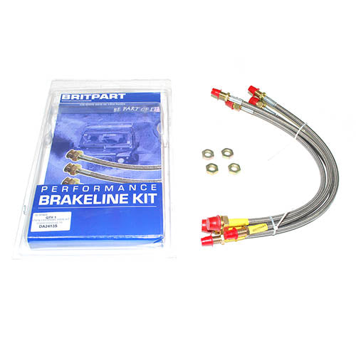 STAINLESS BRAKE HOSE KIT - BRITPART - DA2413S