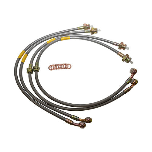 STAINLESS BRAKE HOSE KIT +150 - BRITPART - DA2414150S