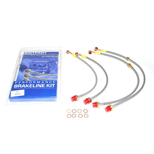 STAINLESS BRAKE HOSE KIT - BRITPART - DA2414S