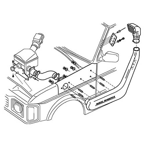 SNORKEL DISCO 300/V8 94-99 ABS - SAFARI - DA3022