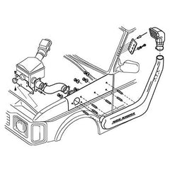 SNORKEL DISCO 300/V8 94-99 ABS - SAFARI - DA3022