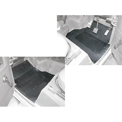 FRONT RUBBER MATS PAIR - DEF - BRITPART - DA4501