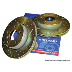 REAR BRAKE DISC (PAIR) - BRITPART - DA4615