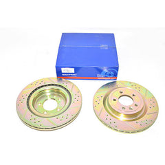 REAR BRAKE DISCS (PAIR) - BRITPART - DA4687