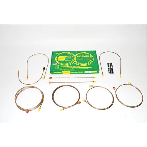 BRAKE PIPE SET DEF(90) 90-98 WITH FRT BRK VALVE AND LESS ABS - BRITPART - DA7418