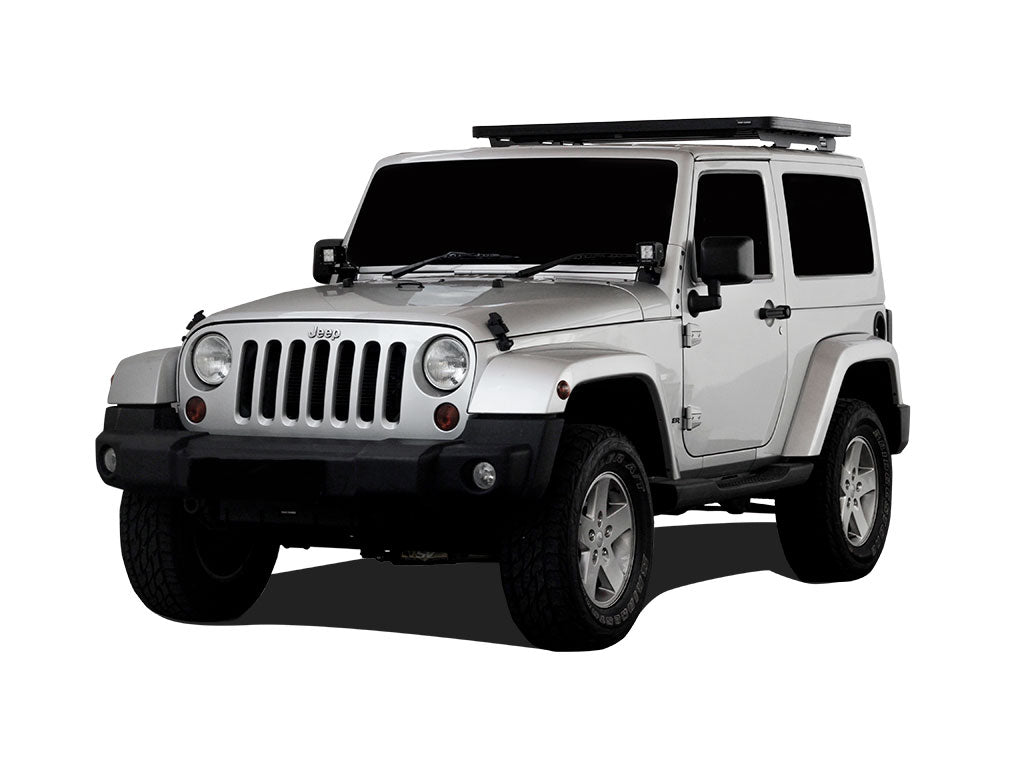 Jeep Wrangler JK 2 Door (2007-2018) Extreme Slimline II 1/2 Roof Rack Kit - Front Runner - KRJW002T